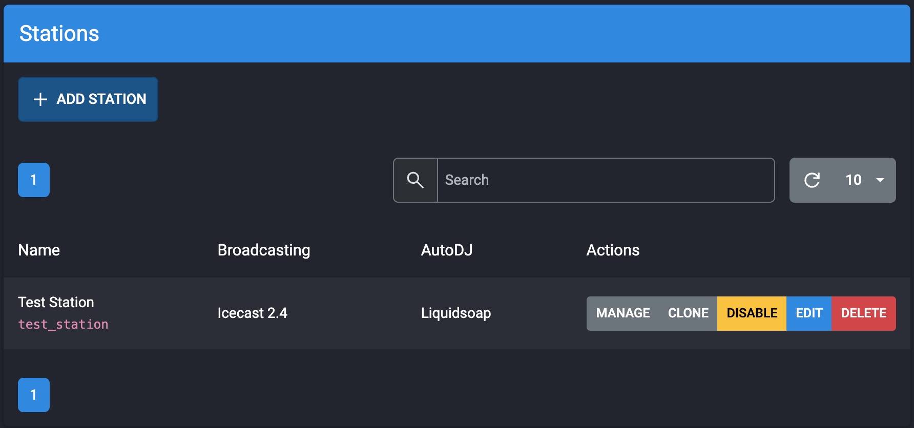 AzuraCast Manage Station AzuraCast Manage Station